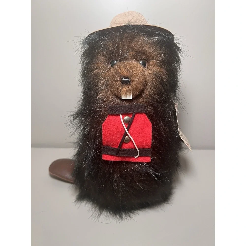 VTG Littlewood‎ Cottage Brewster Canadian Mounted Police Plush Beaver Canada NWT